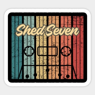 shed seven cassette retro vintage Sticker